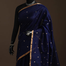 Handloom zari work chanderi silk saree 03 - handcrafted