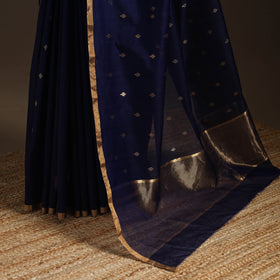 Handloom zari work chanderi silk saree 03 - handcrafted