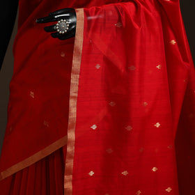 Handloom zari work chanderi silk saree 06 - handcrafted