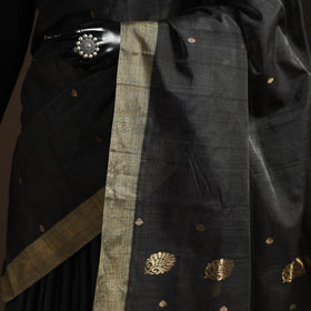 Handloom zari work chanderi silk saree 07 - handcrafted