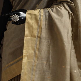 Handloom zari work chanderi silk saree 09 - handcrafted