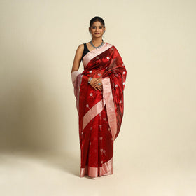 Buy Handloom Zari Work Chanderi Silk Saree