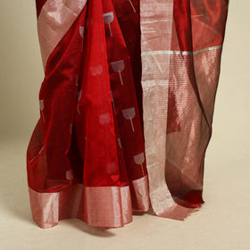 Buy Handloom Zari Work Chanderi Silk Saree