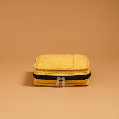 Handmade 4 pockets quilted jewellery bag 01 - handcrafted