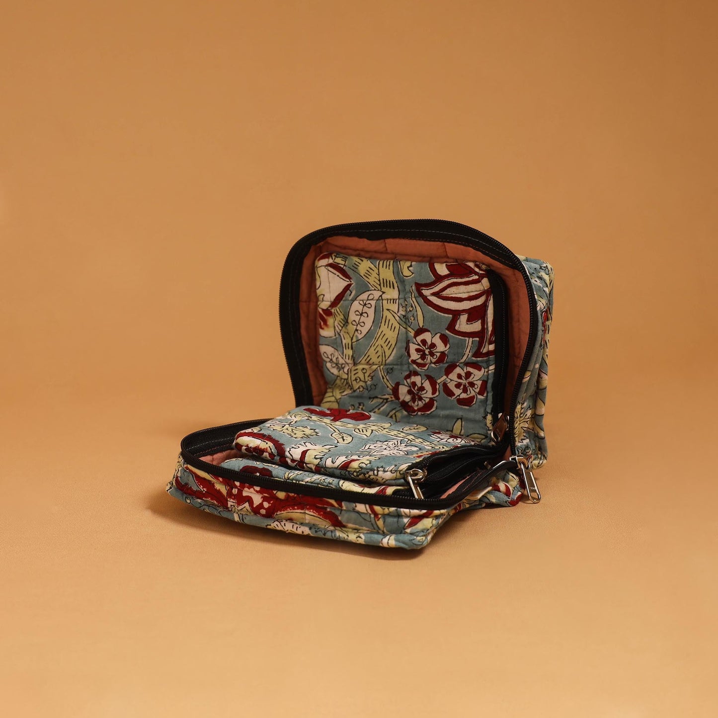 Handmade 4 pockets quilted jewellery bag 11 - handcrafted