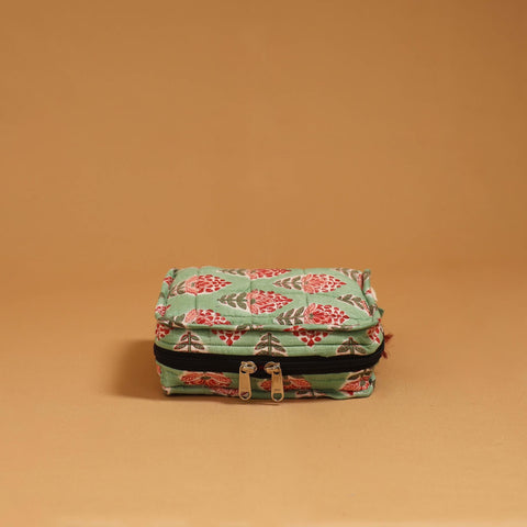 Handmade 4 pockets quilted jewellery bag 12 - handcrafted