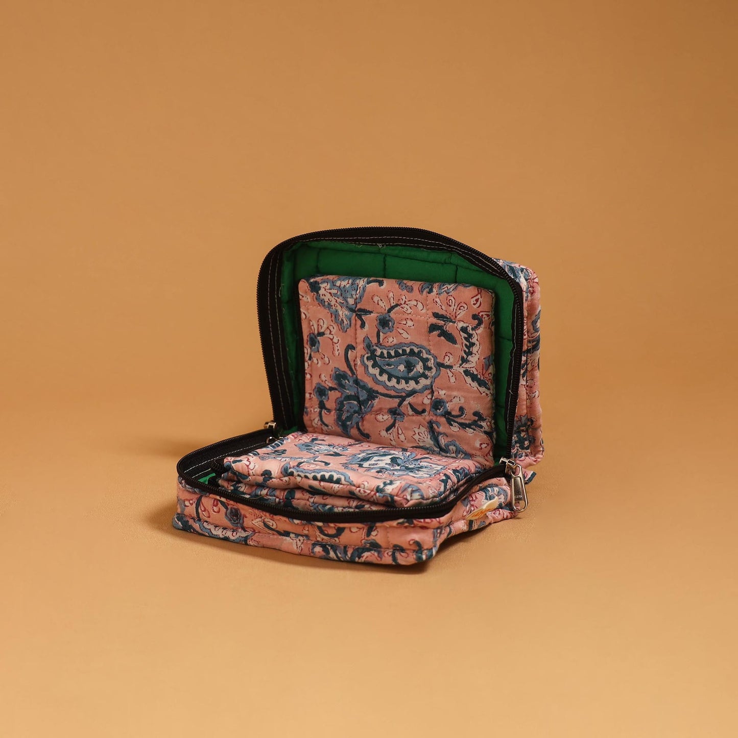 Handmade 4 pockets quilted jewellery bag 13 - handcrafted