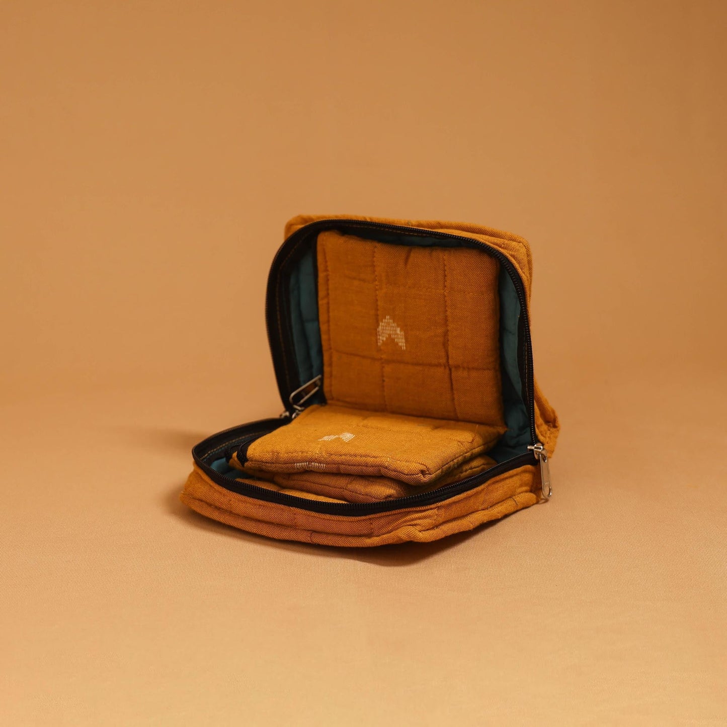 Handmade 4 pockets quilted jewellery bag 23 - handcrafted