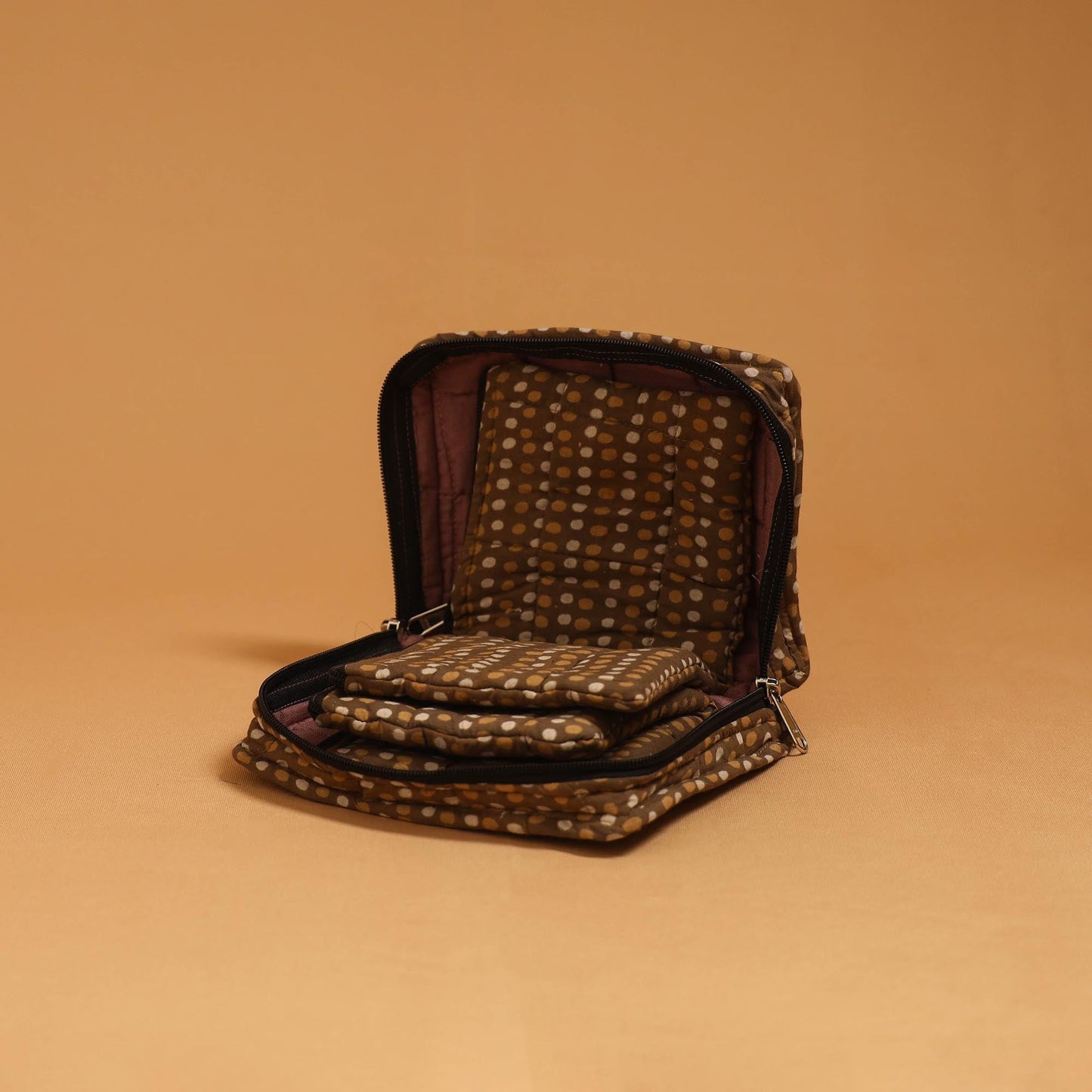 Handmade 4 pockets quilted jewellery bag 26 - handcrafted