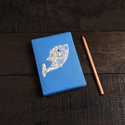 Handmade applique work notebook (6 x 4 in) 26 - handcrafted