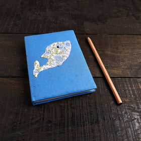 Handmade applique work notebook (6 x 4 in) 26 - handcrafted