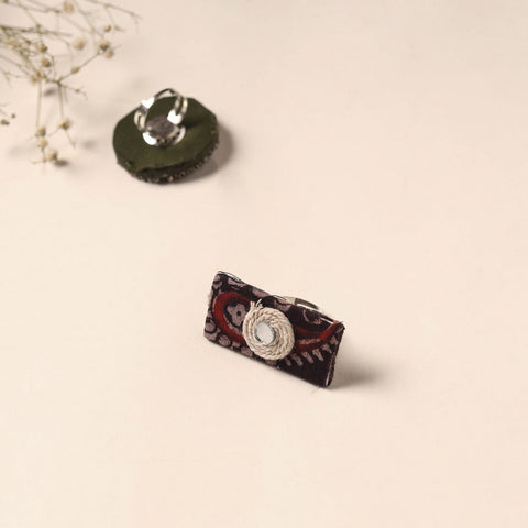 Handmade artistic fabart ring 02 - handcrafted