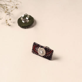 Handmade artistic fabart ring 02 - handcrafted