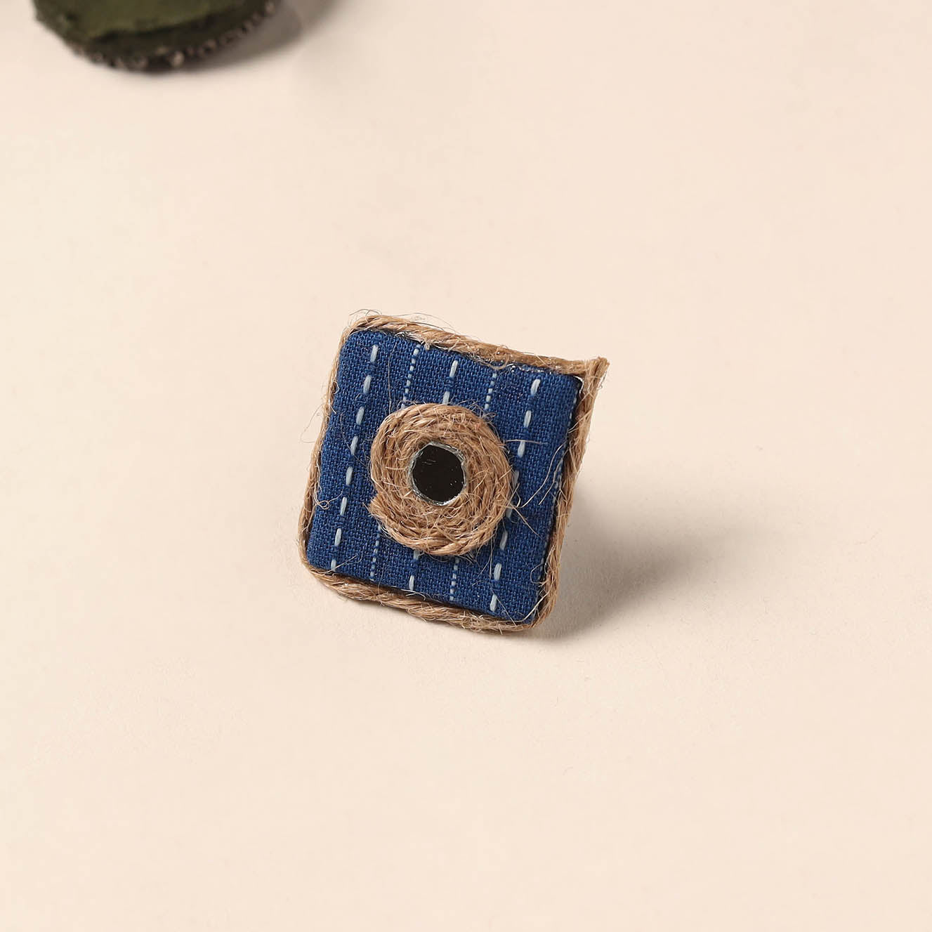 Handmade artistic fabart ring 06 - handcrafted