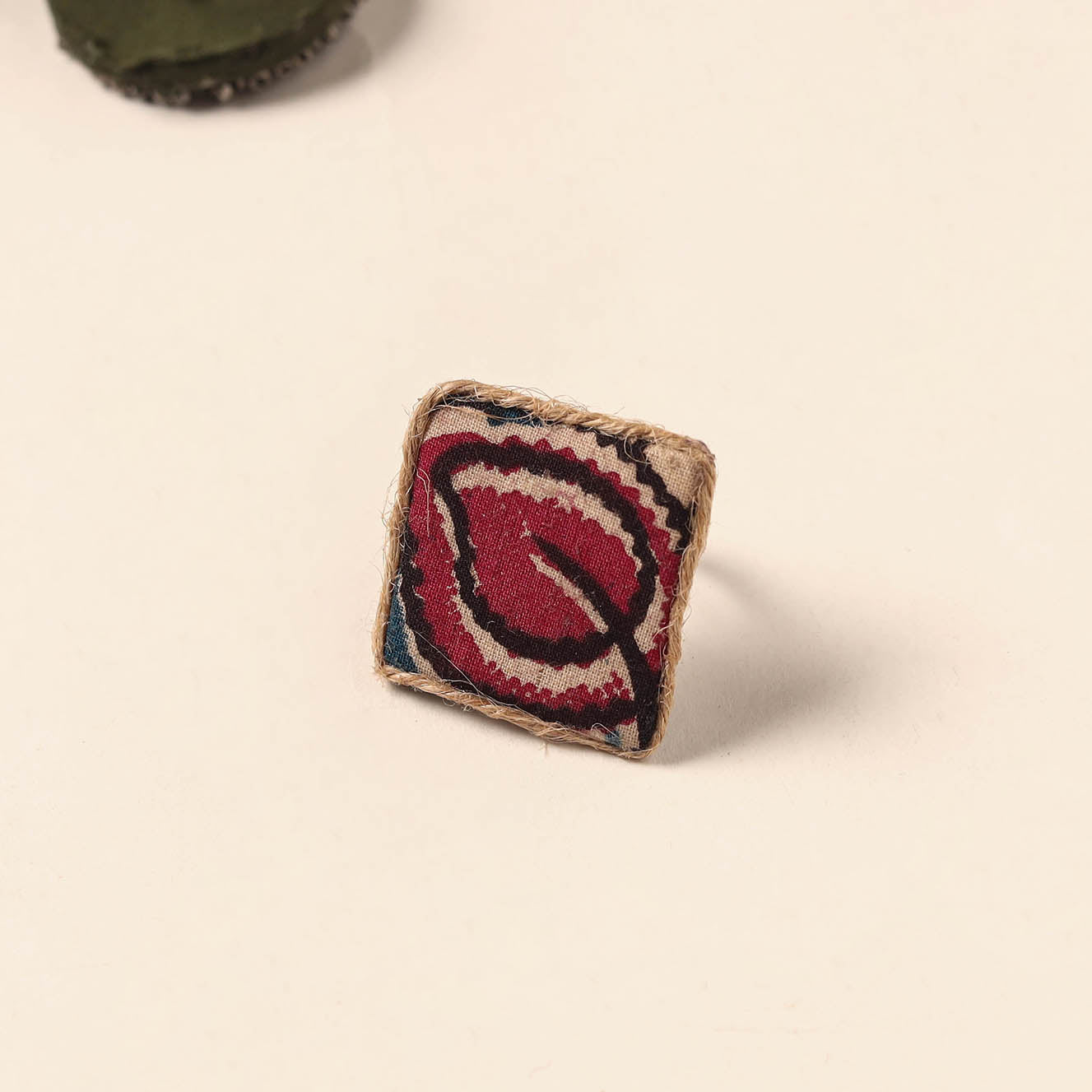 Handmade artistic fabart ring 10 - handcrafted