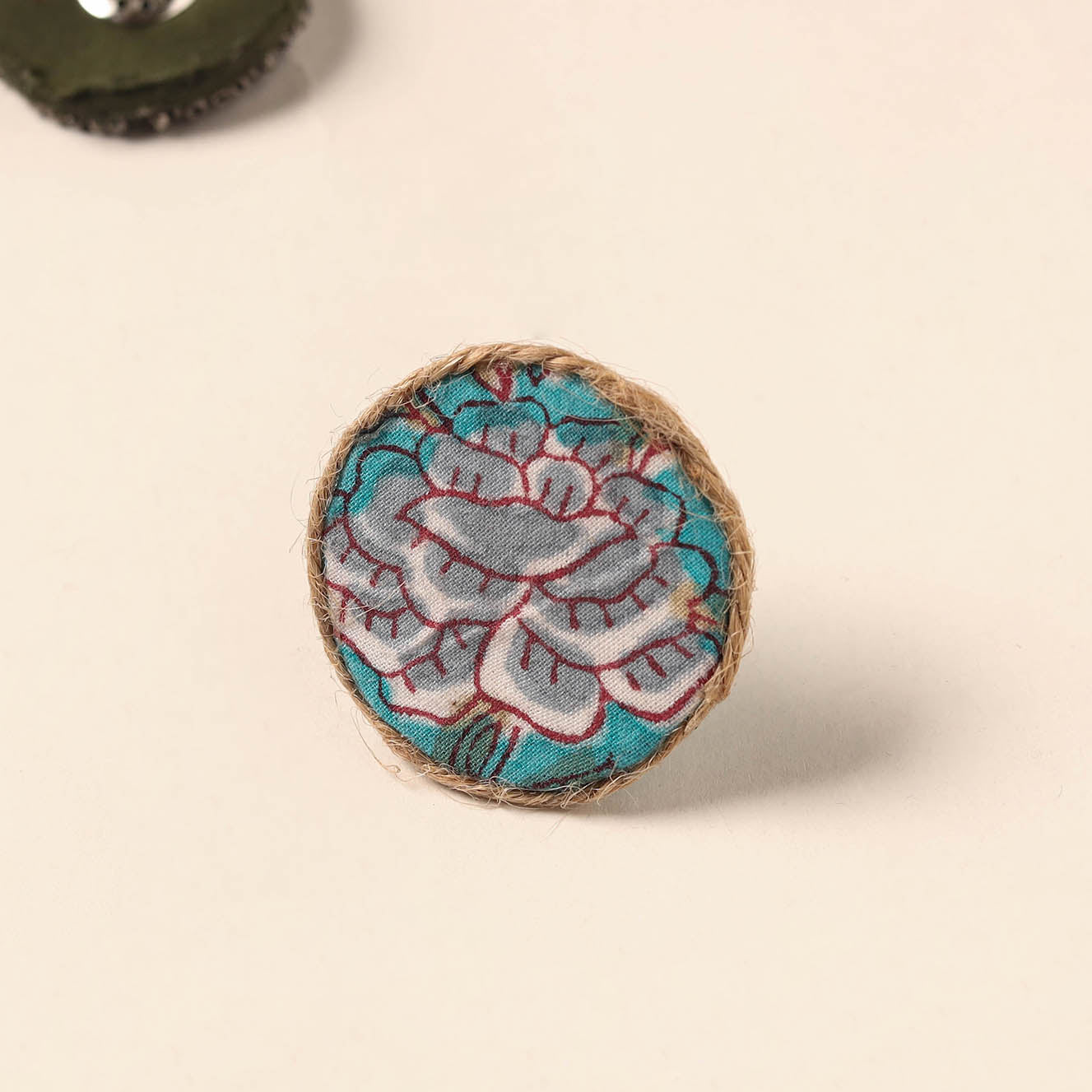 Handmade artistic fabart ring 12 - handcrafted