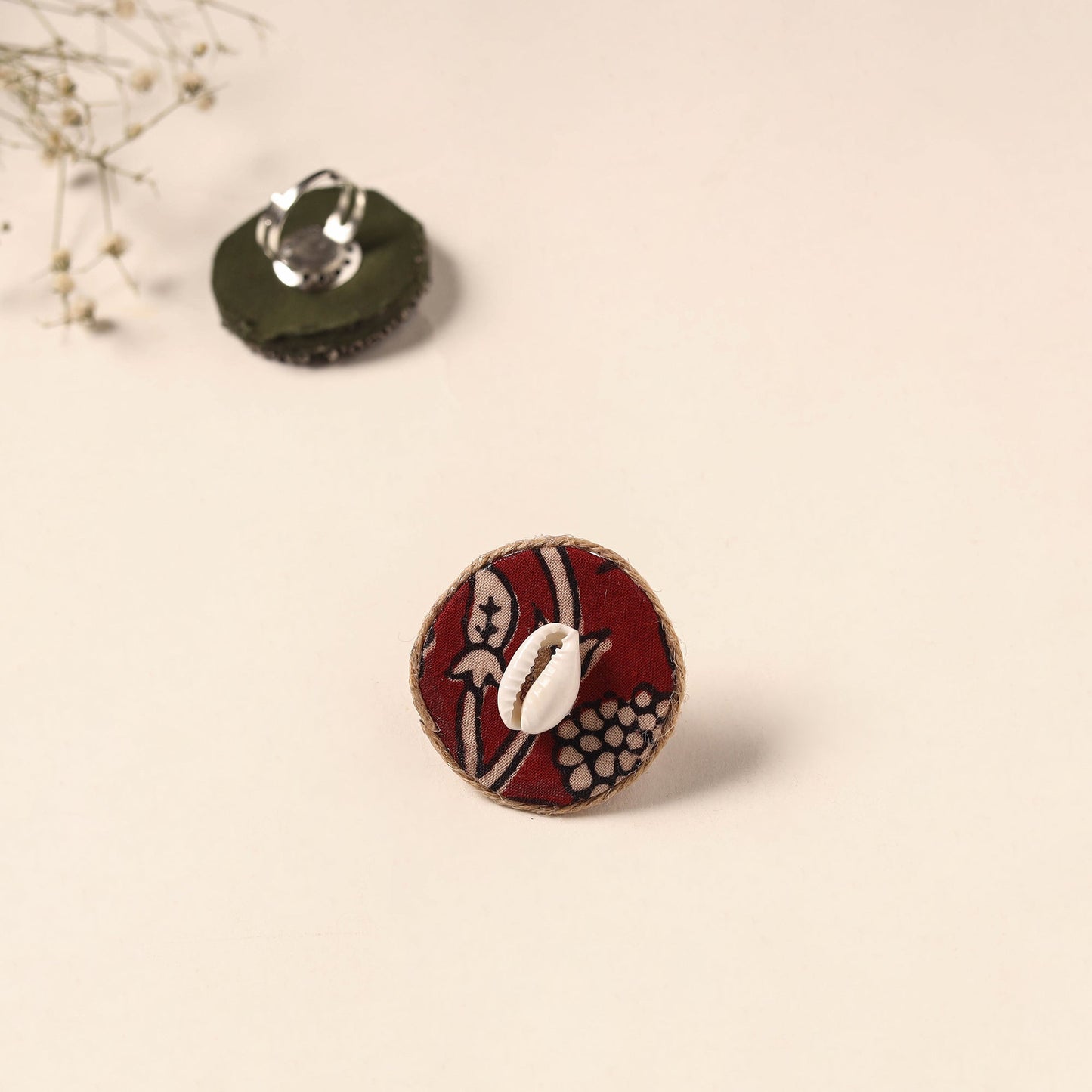 Handmade artistic fabart ring 19 - handcrafted