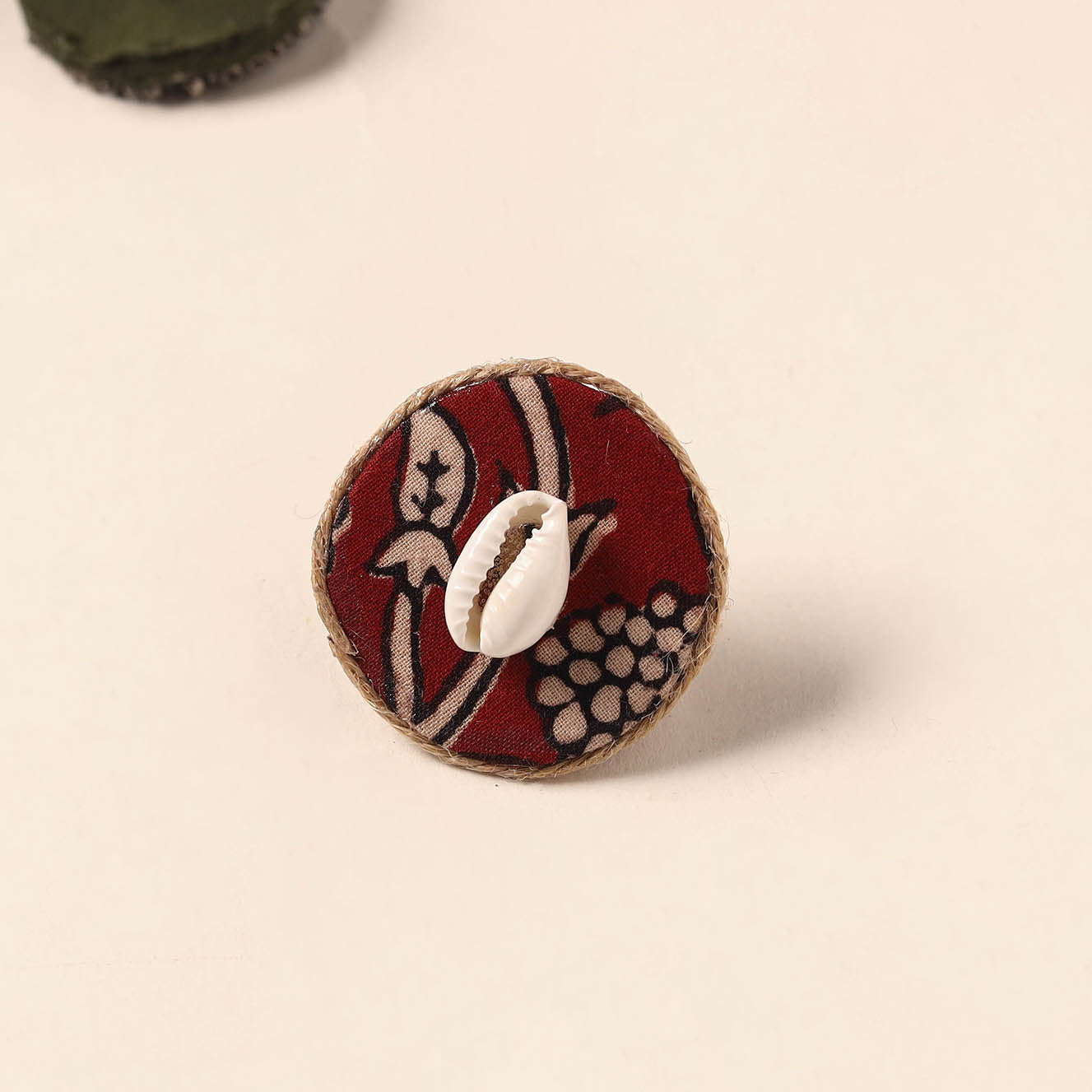 Handmade artistic fabart ring 19 - handcrafted