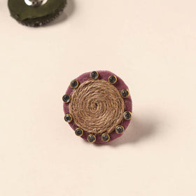 Handmade artistic fabart ring 21 - handcrafted