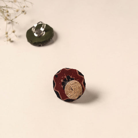 Handmade artistic fabart ring 23 - handcrafted