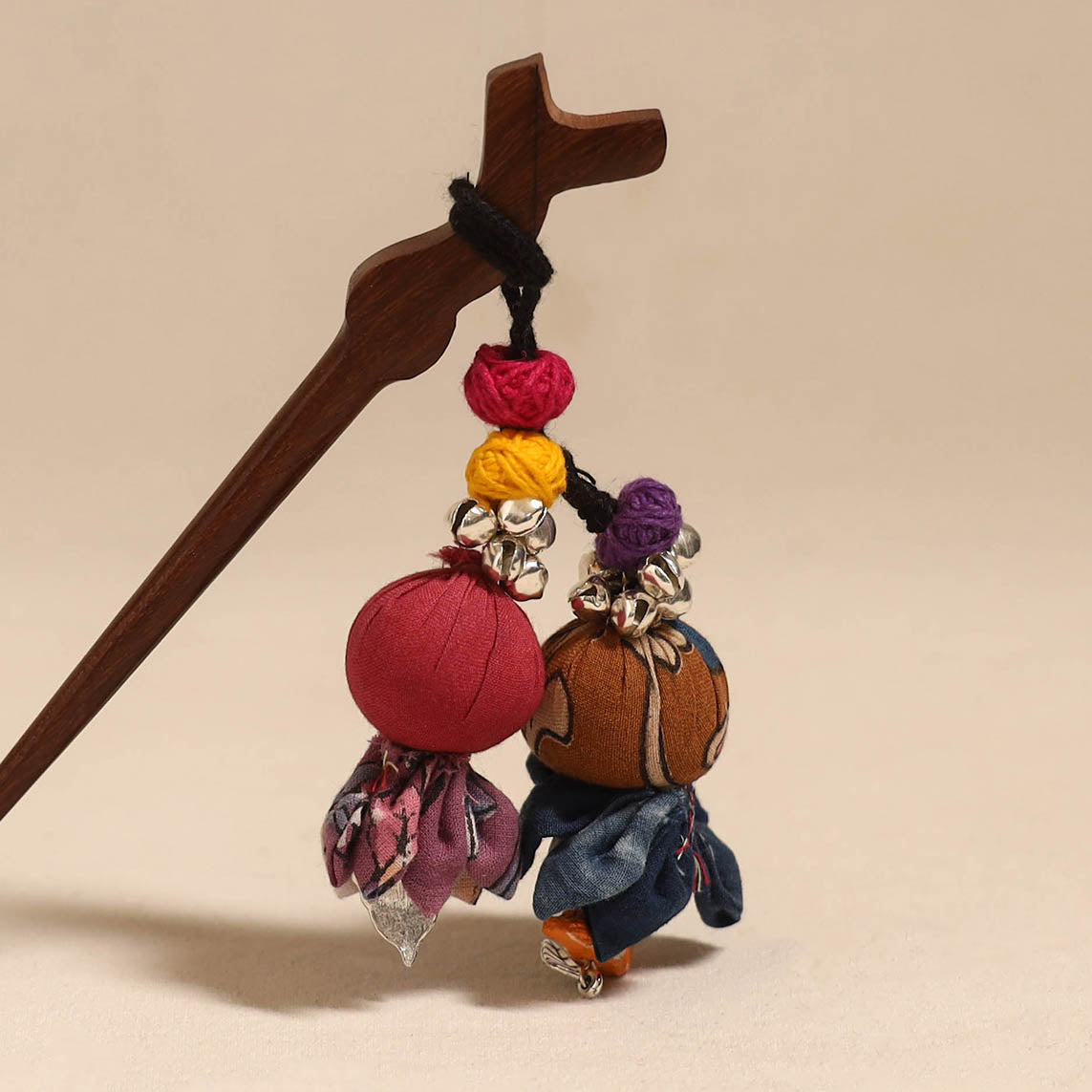 Handmade artistic wooden juda stick 80 - handcrafted