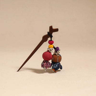 Handmade artistic wooden juda stick 80 - handcrafted