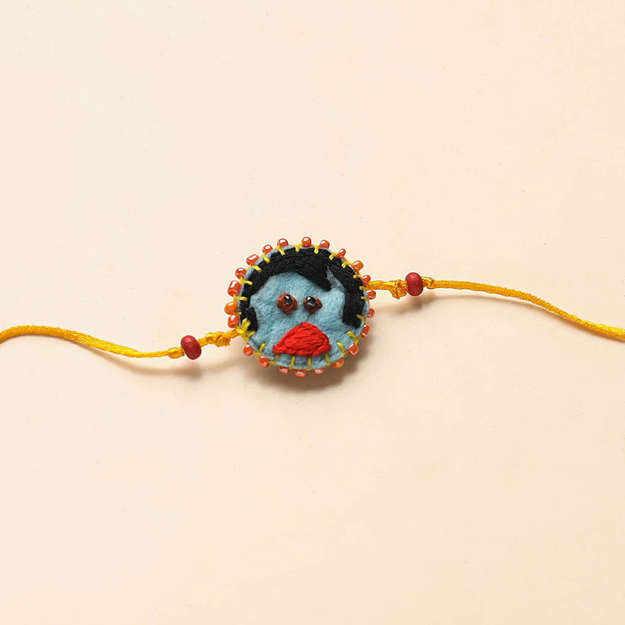 Handmade Bead & Felt Work Kids Rakhi