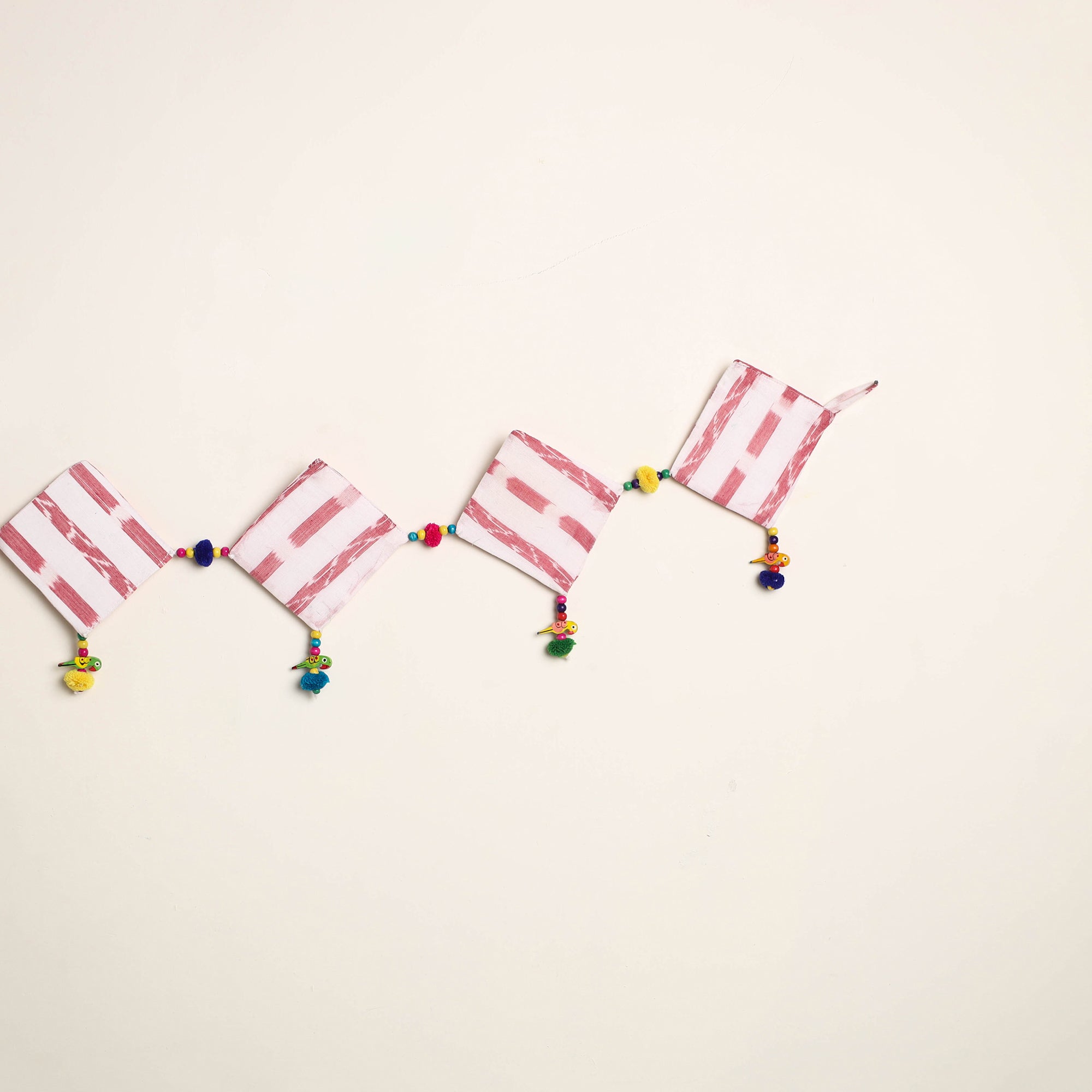 Handmade Bead Work Fabric Toran for Home Decor