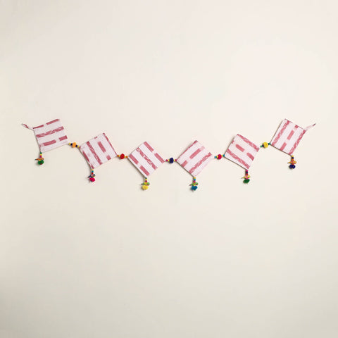 Handmade Bead Work Fabric Toran for Home Decor