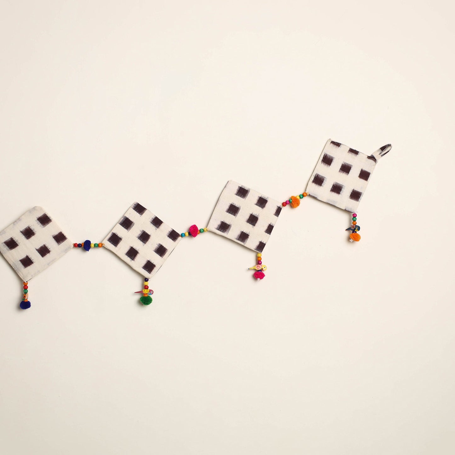 Handmade Bead Work Fabric Toran for Home Decor