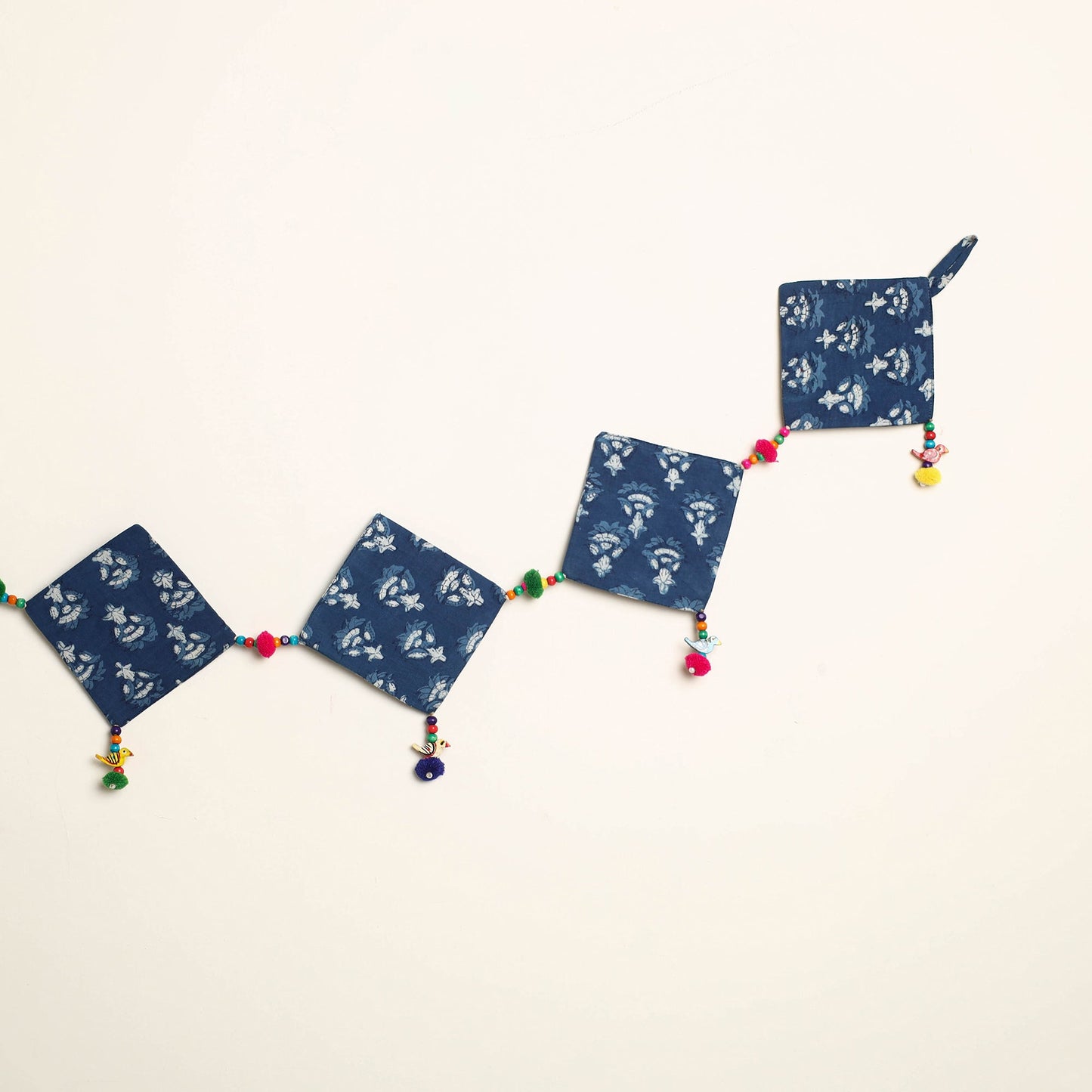 Handmade Bead Work Fabric Toran for Home Decor