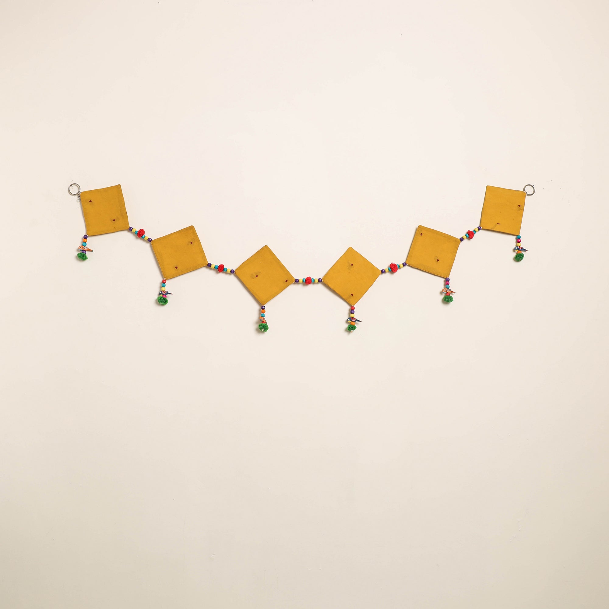 Handmade Bead Work Fabric Toran for Home Decor