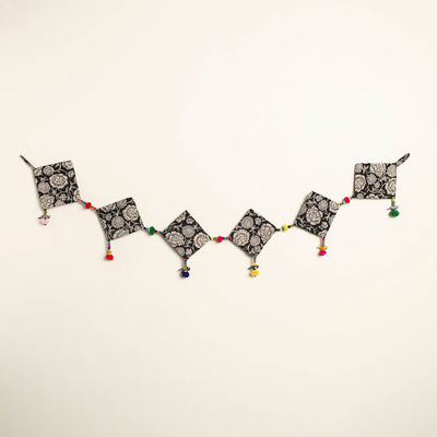 Handmade Bead Work Fabric Toran for Home Decor