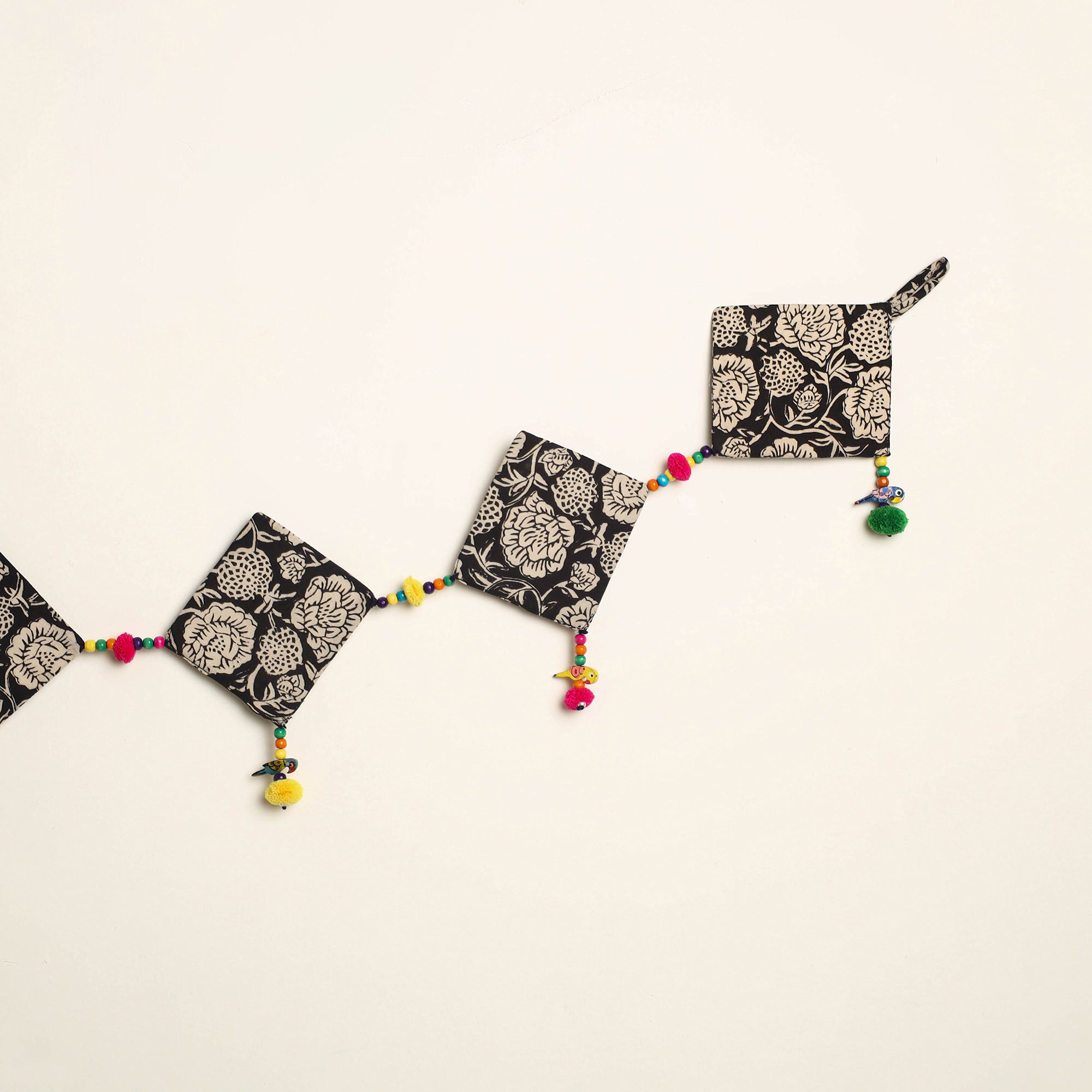 Handmade Bead Work Fabric Toran for Home Decor