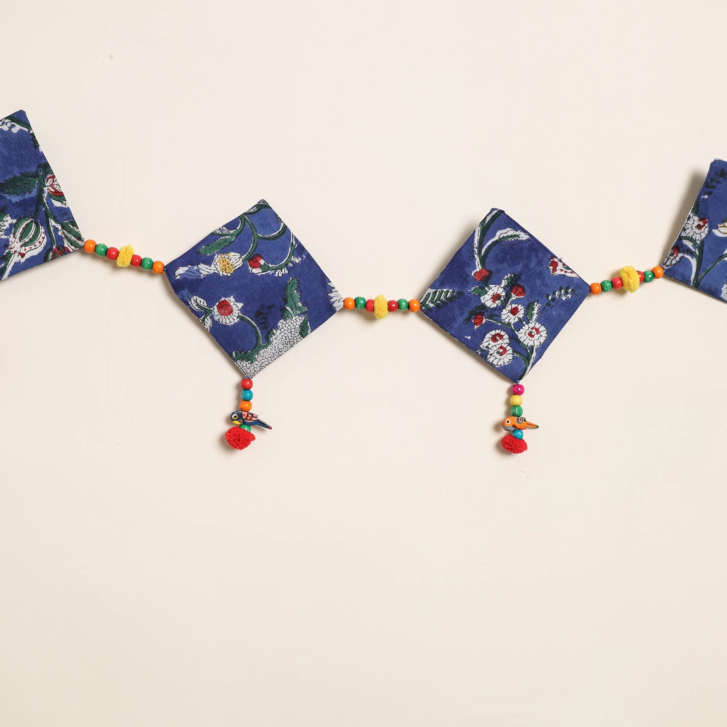 Handmade Bead Work Fabric Toran for Home Decor