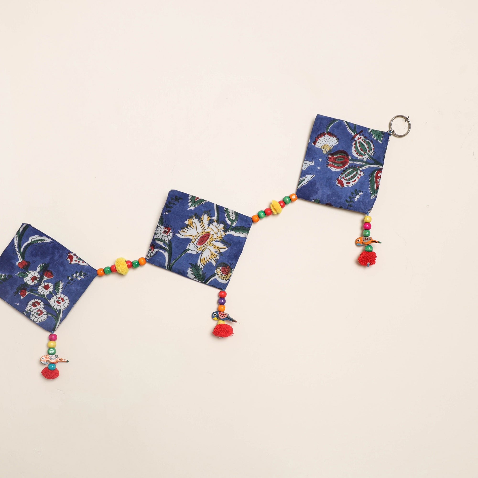 Handmade Bead Work Fabric Toran for Home Decor