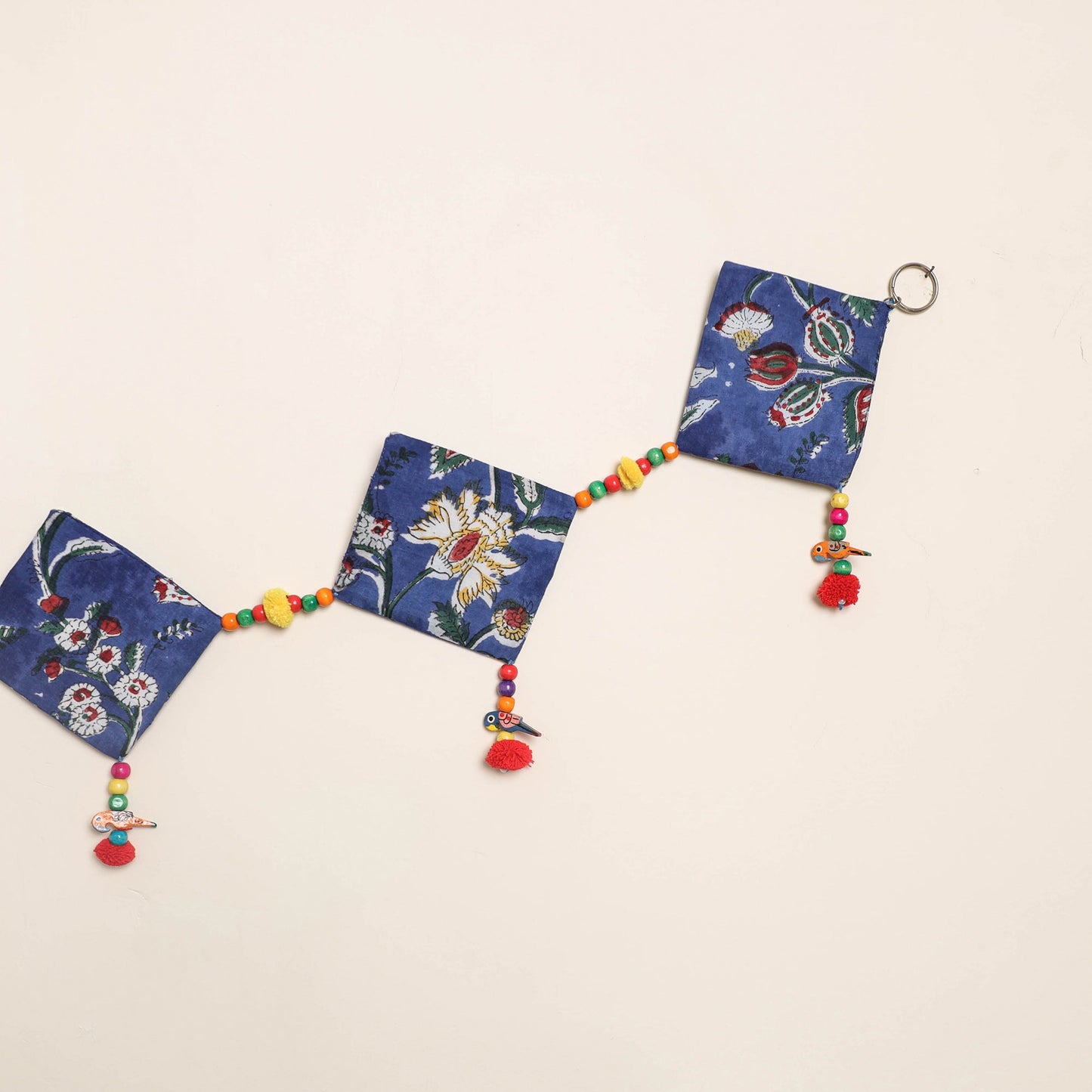 Handmade Bead Work Fabric Toran for Home Decor