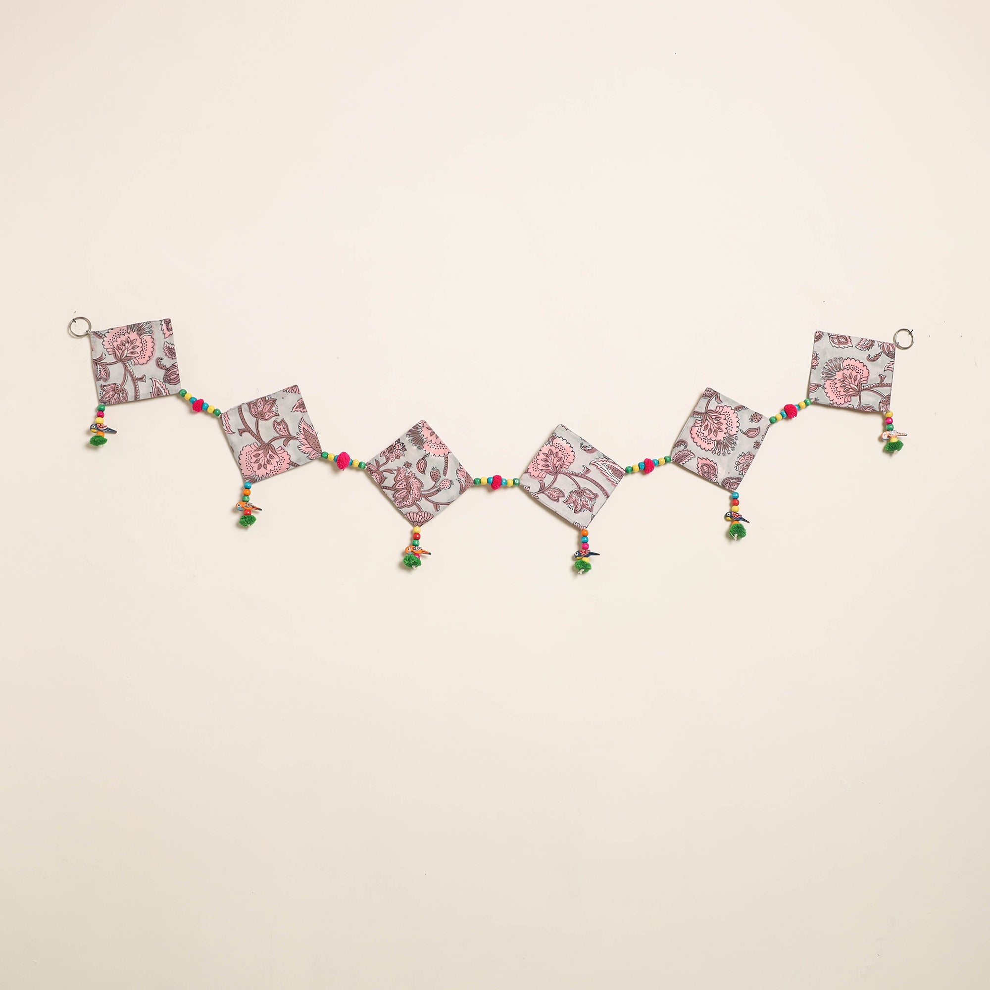 Handmade Bead Work Fabric Toran for Home Decor