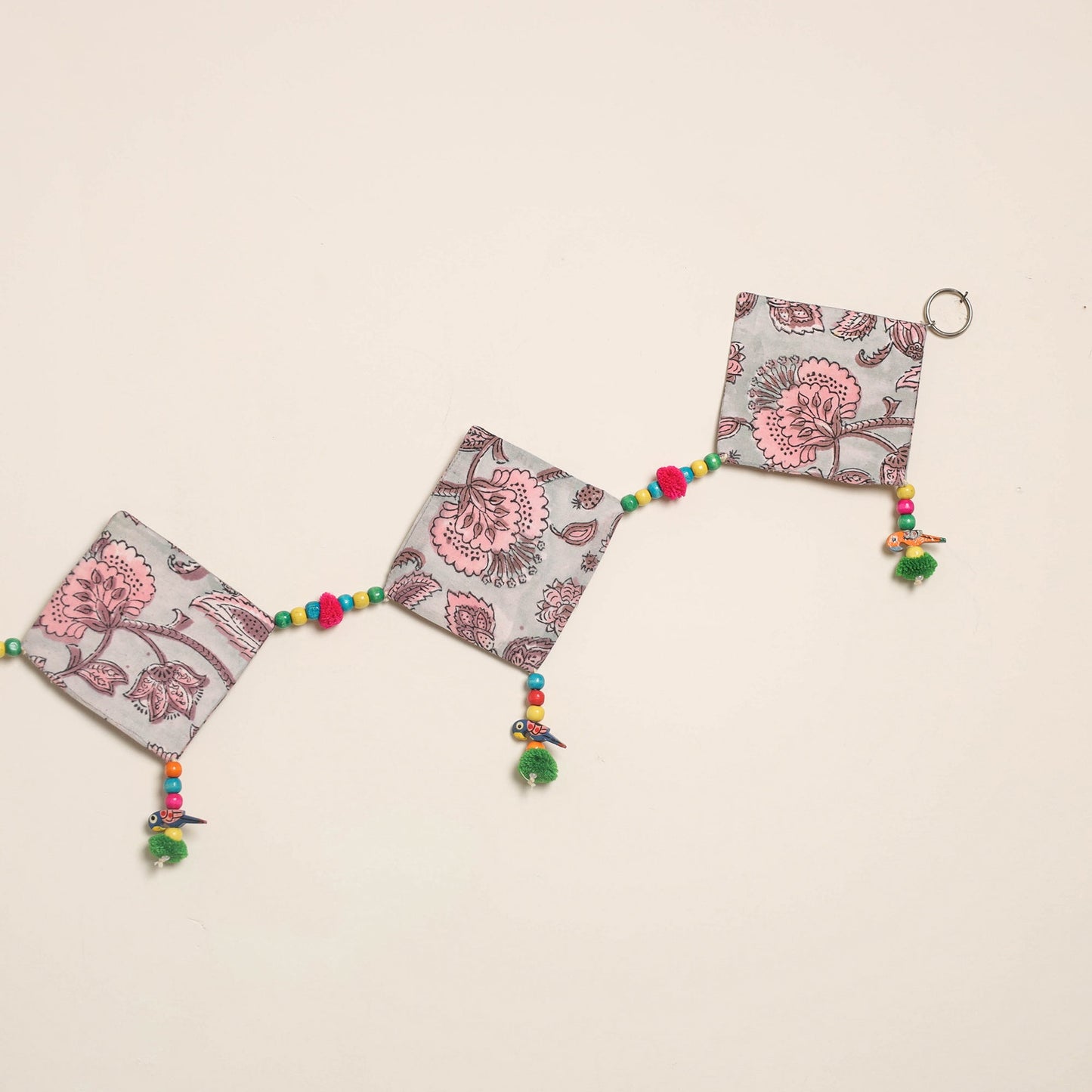 Handmade Bead Work Fabric Toran for Home Decor