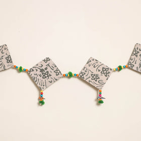 Handmade Bead Work Fabric Toran for Home Decor