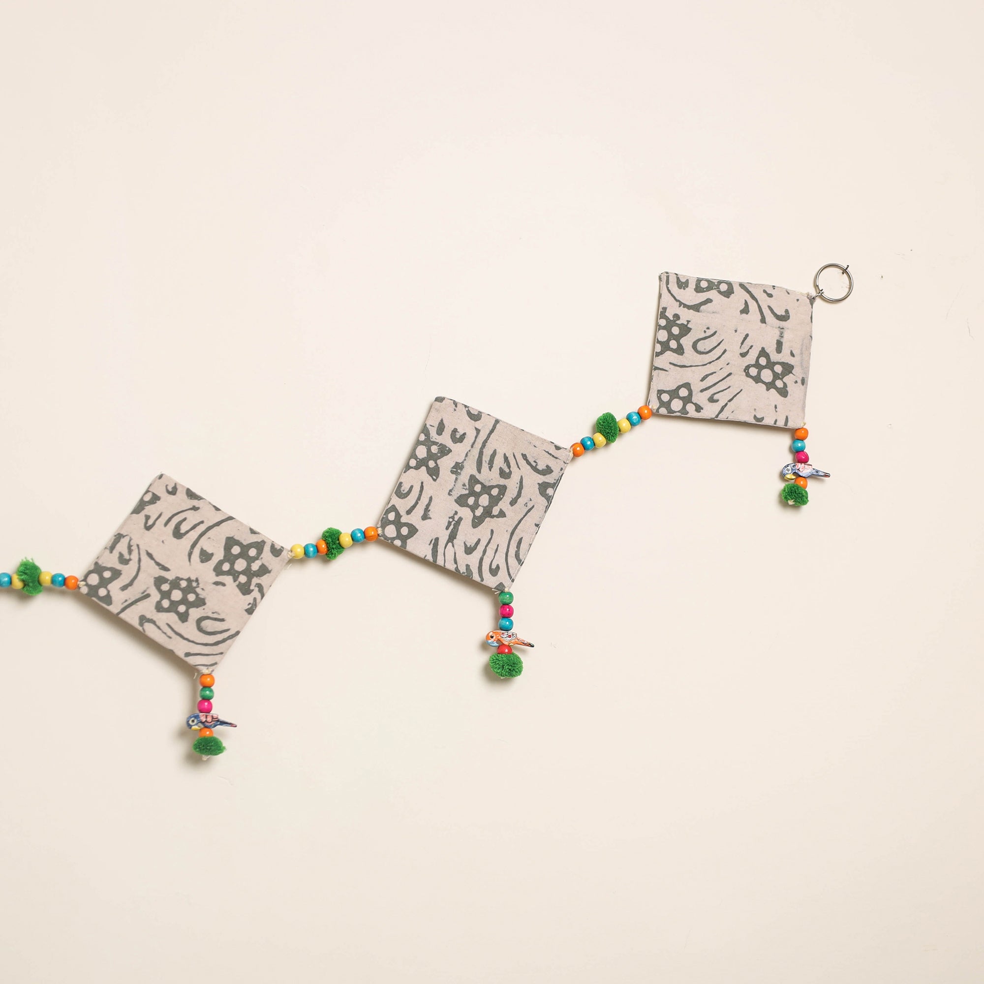 Handmade Bead Work Fabric Toran for Home Decor