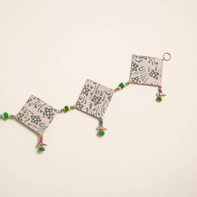 Handmade Bead Work Fabric Toran for Home Decor