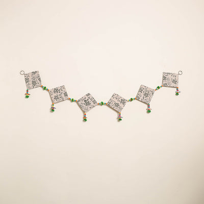 Handmade Bead Work Fabric Toran for Home Decor