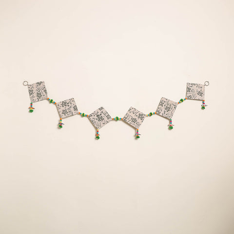 Handmade Bead Work Fabric Toran for Home Decor