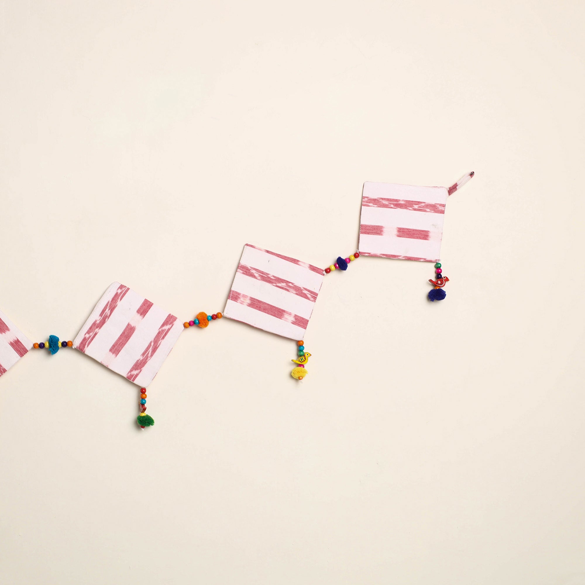 Handmade Bead Work Fabric Toran for Home Decor