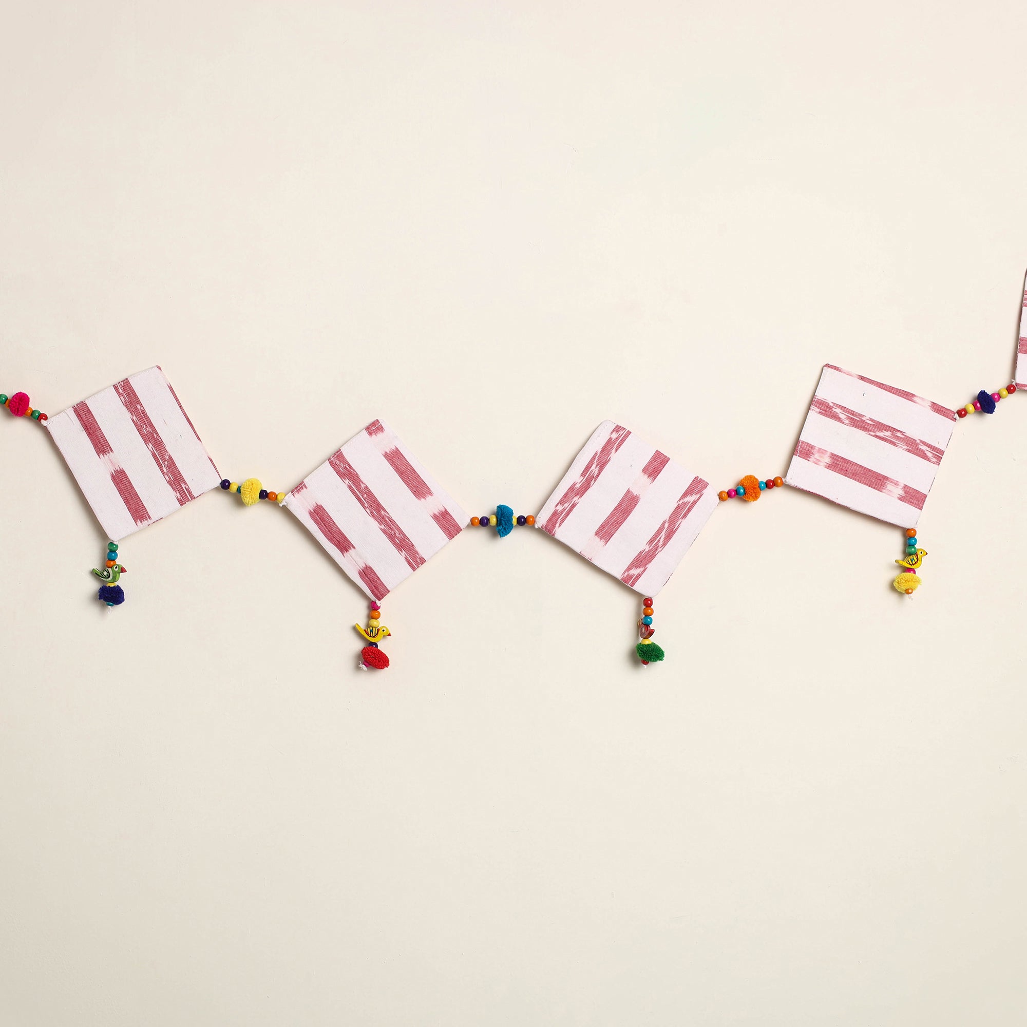 Handmade Bead Work Fabric Toran for Home Decor