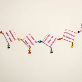 Handmade Bead Work Fabric Toran for Home Decor