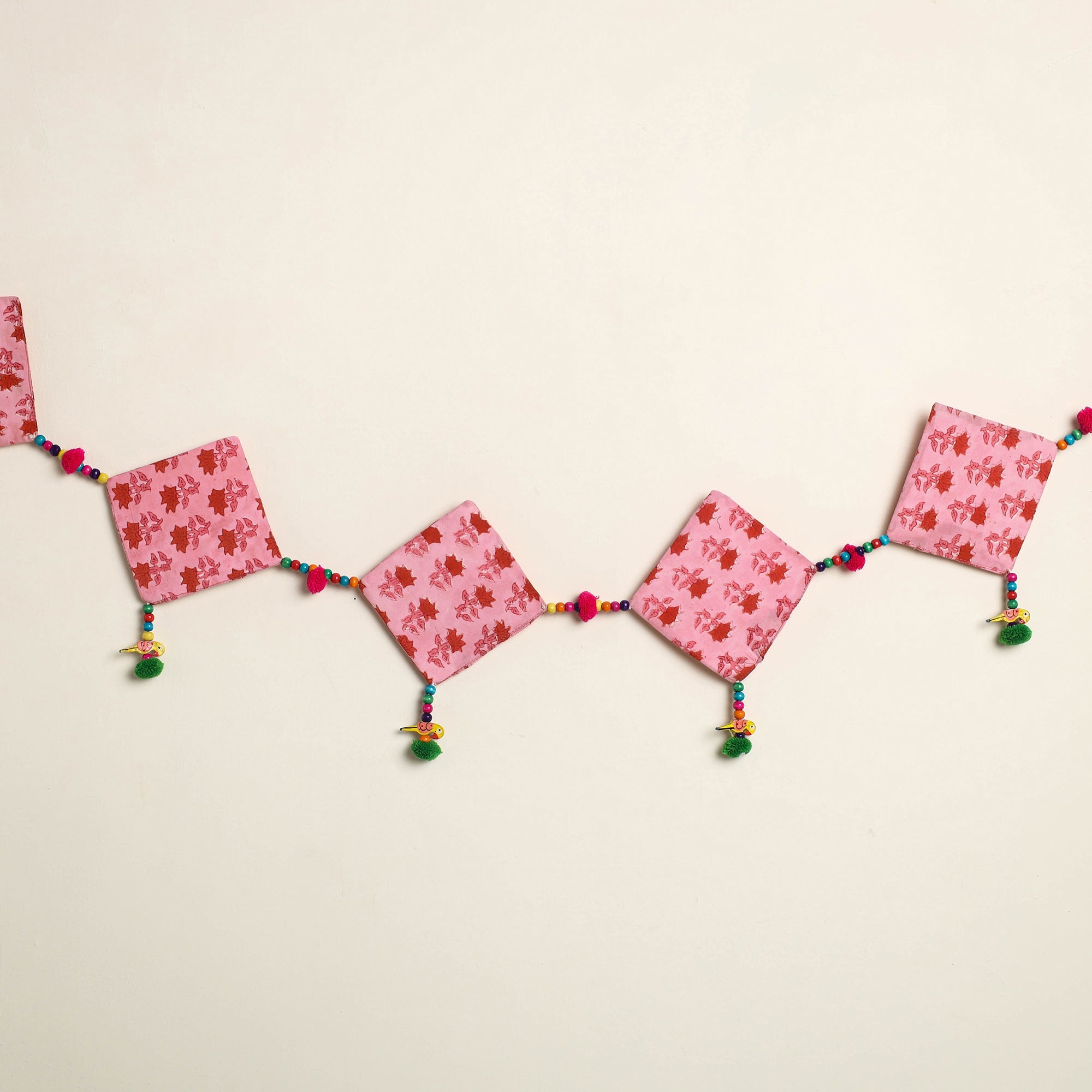 Handmade Bead Work Fabric Toran for Home Decor