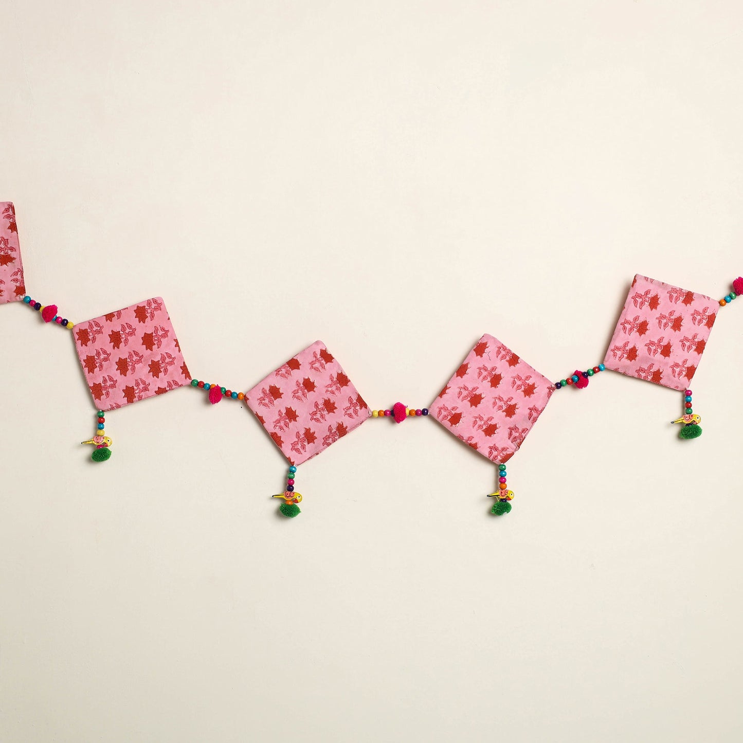 Handmade Bead Work Fabric Toran for Home Decor