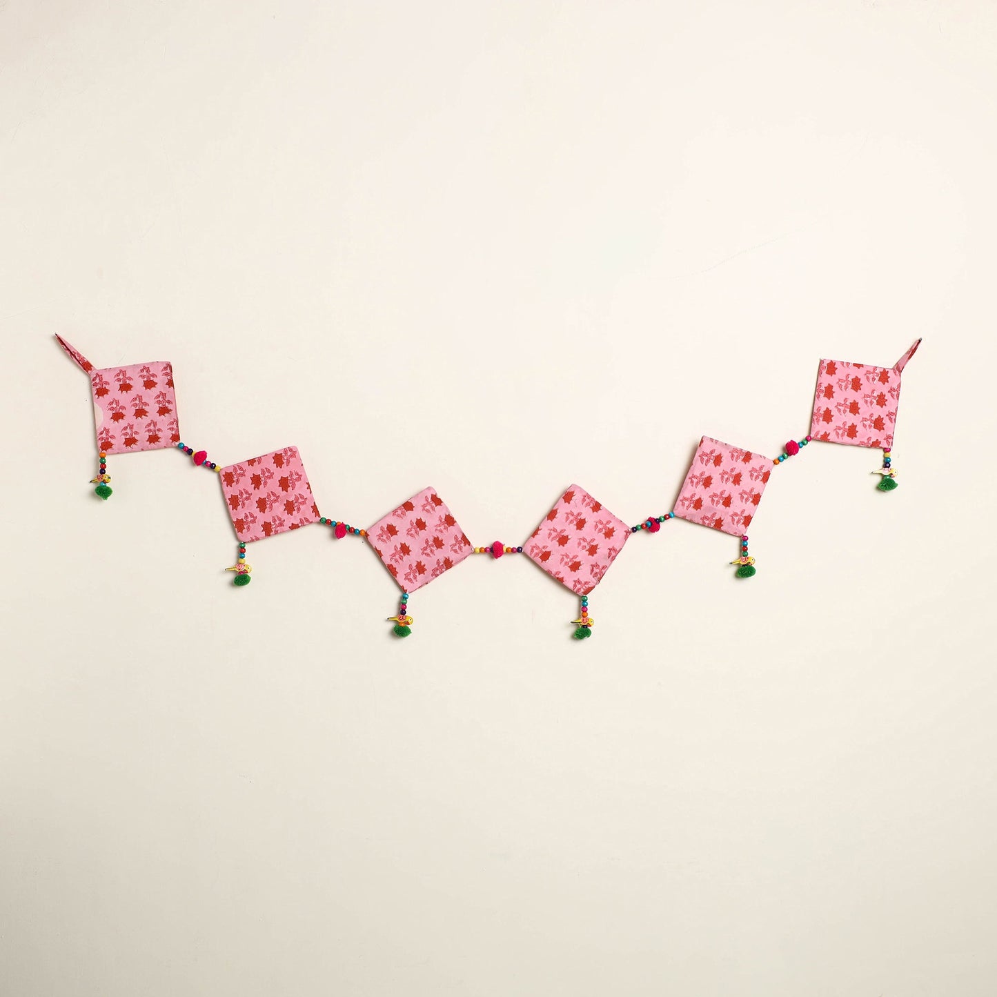 Handmade Bead Work Fabric Toran for Home Decor